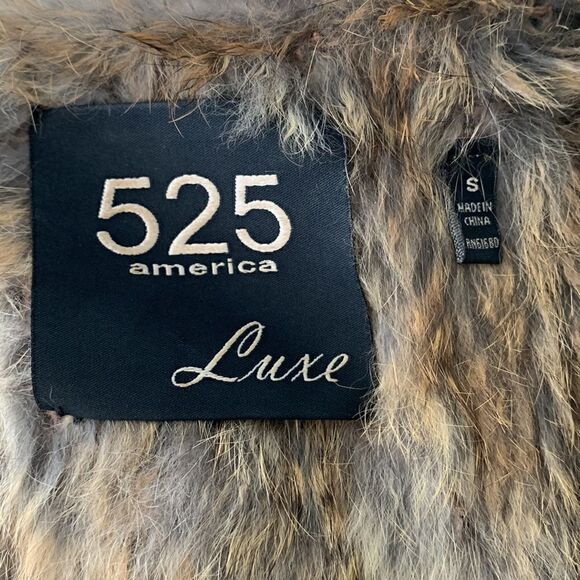 Rabbit Fur Vest jn Natural - Picture 6 of 9